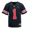 Youth Ohio State Buckeyes Nike Football #1 Replica Jersey - In Black - Front View