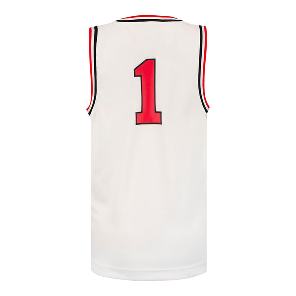 Youth Ohio State Buckeyes Replica Retro Basketball Jersey - In White - Back View