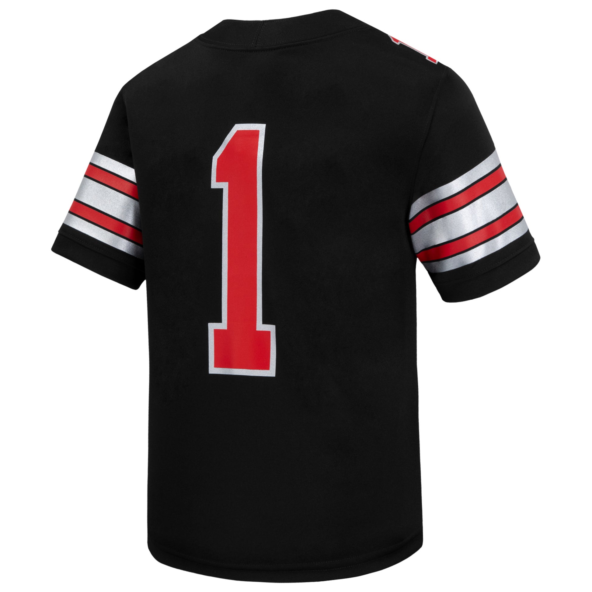 Youth Ohio State Buckeyes Nike Football #1 Black Replica Jersey - Back