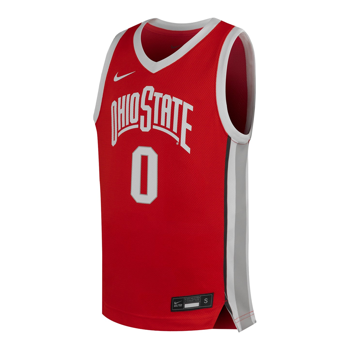 Ohio State Buckeyes Nike Youth Replica Scarlet #0 Basketball Jersey - Front View