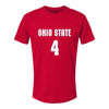 Ohio State Buckeyes Men's Basketball #4 Aaron Craft T-Shirt - Front View