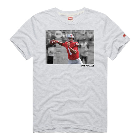 Justin Fields Pay Homage T-Shirt - Front