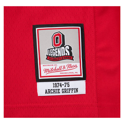 Ohio State Buckeyes Archie Griffin 1974 Retro Scarlet Jersey - Patch View