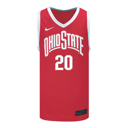 Ohio State Buckeyes Men's Basketball #20 Greg Oden Jersey - Front View