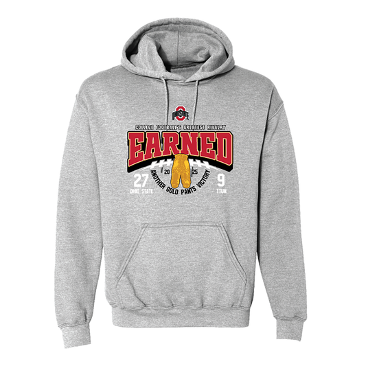 Ohio State Buckeyes 2025 Gold Pants Earned Hoodie