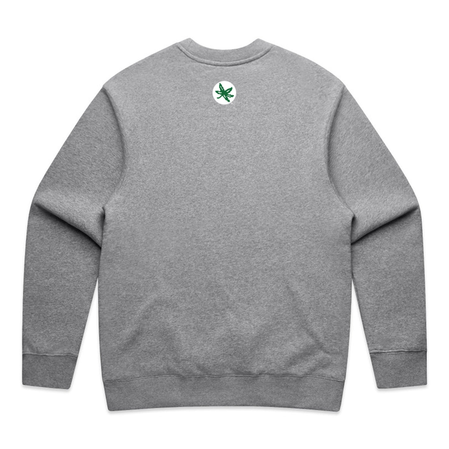 Ohio State Buckeyes #4 Jeremiah Smith Comic Crewneck Sweatshirt In Gray - Back View