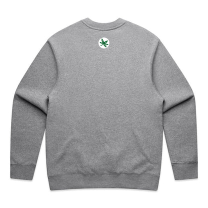 Ohio State Buckeyes #4 Jeremiah Smith Comic Crewneck Sweatshirt In Gray - Back View