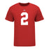 Ohio State Buckeyes Emeka Egbuka #2 Student Athlete Football T-Shirt - In Scarlet - Front View