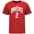 Ohio State Buckeyes Women's Basketball Student Athlete #14 Taylor Thierry T-Shirt - In Scarlet - Front View