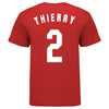 Ohio State Buckeyes Women's Basketball Student Athlete #14 Taylor Thierry T-Shirt - In Scarlet - Back View