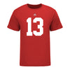 Ohio State Buckeyes Cameron Martinez #13 Student Athlete Football T-Shirt - In Scarlet - Front View