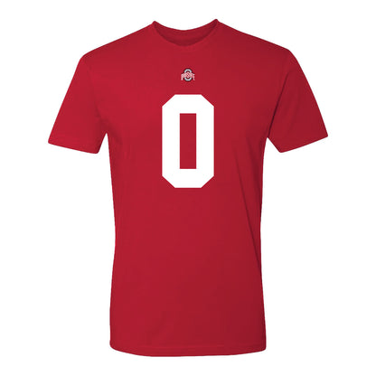 Ohio State Buckeyes Cody Simon #0 Student Athlete Football T-Shirt - Front View