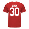 Ohio State Buckeyes Cody Simon #30 Student Athlete Football T-Shirt - In Scarlet - Back View
