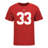 Ohio State Buckeyes Jack Sawyer #33 Student Athlete Football T-Shirt - In Scarlet - Front View