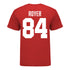 Ohio State Buckeyes Joe Royer #84 Student Athlete Football T-Shirt - In Scarlet - Back View