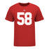 Ohio State Buckeyes Ty Hamilton #58 Student Athlete Football T-Shirt - In Scarlet - Front View