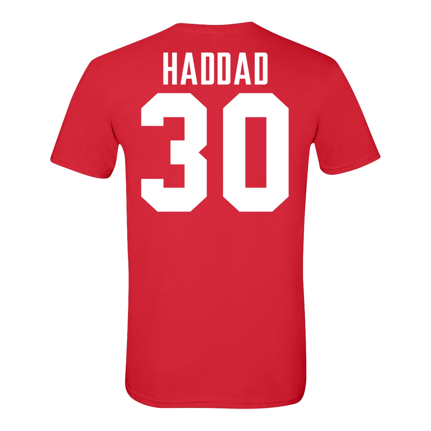 Ohio State Buckeyes #30 Cody Haddad Student Athlete Football T-Shirt In Red - Back View