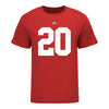 Ohio State Buckeyes #20 Dominic DiMaccio Student Athlete Football T-Shirt - In Scarlet - Front View