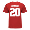 Ohio State Buckeyes #20 Dominic DiMaccio Student Athlete Football T-Shirt - In Scarlet - Back View