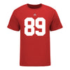 Ohio State Buckeyes #89 Zak Herbstreit Student Athlete Football T-Shirt - In Scarlet - Front View