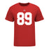 Ohio State Buckeyes #89 Zak Herbstreit Student Athlete Football T-Shirt - In Scarlet - Front View