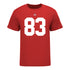 Ohio State Buckeyes #83 Joop Mitchell Student Athlete Football T-Shirt - In Scarlet - Front View