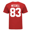 Ohio State Buckeyes #83 Joop Mitchell Student Athlete Football T-Shirt - In Scarlet - Back View