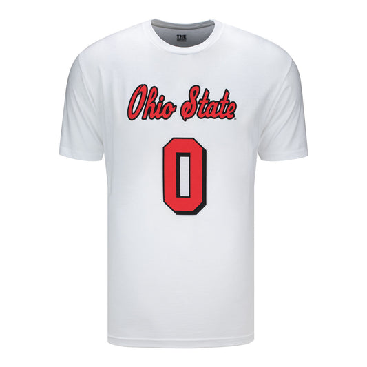 Ohio State Buckeyes Volleyball White T-Shirt - Front View