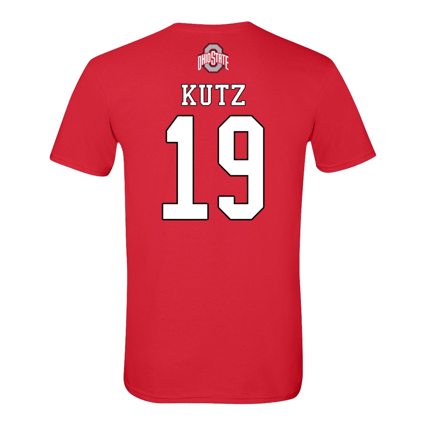 Ohio State Buckeyes Women's Field Hockey Student Athlete #19 Victoria Kutz In Red - Back View