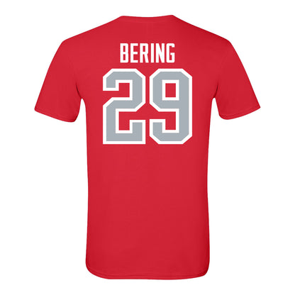 Ohio State Buckeyes Women's Soccer Student Athlete T-Shirt #29 Sydney Bering In Scarlet - Back View