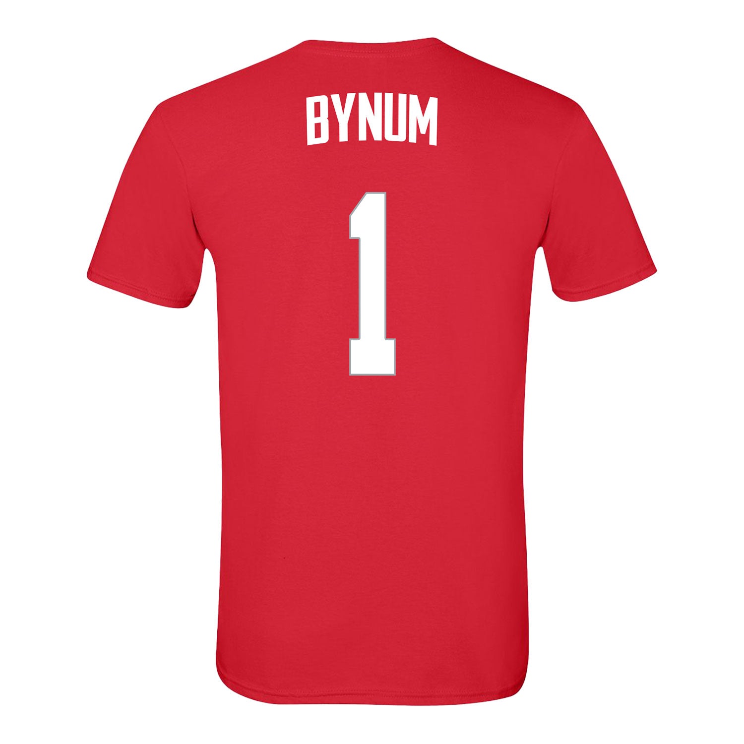Ohio State Buckeyes Men's Basketball Student Athlete #1 Amare Bynum T-Shirt In Scarlet - Back View
