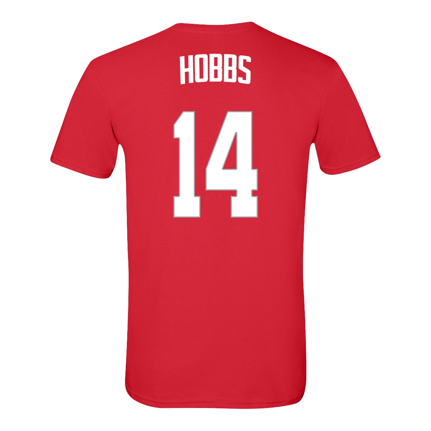 Ohio State Buckeyes Women's Basketball Student Athlete #14 Ella Hobbs T-Shirt - Back View