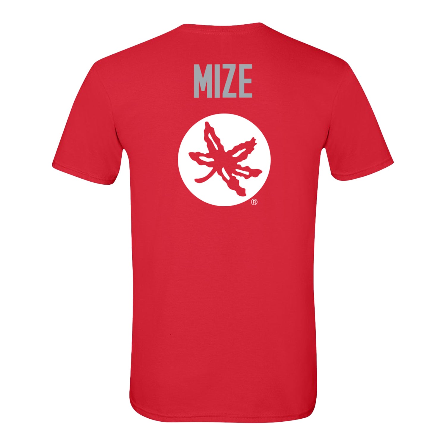 Ohio State Buckeyes Carson Mize Student Athlete Wrestling  T-Shirt - Back View