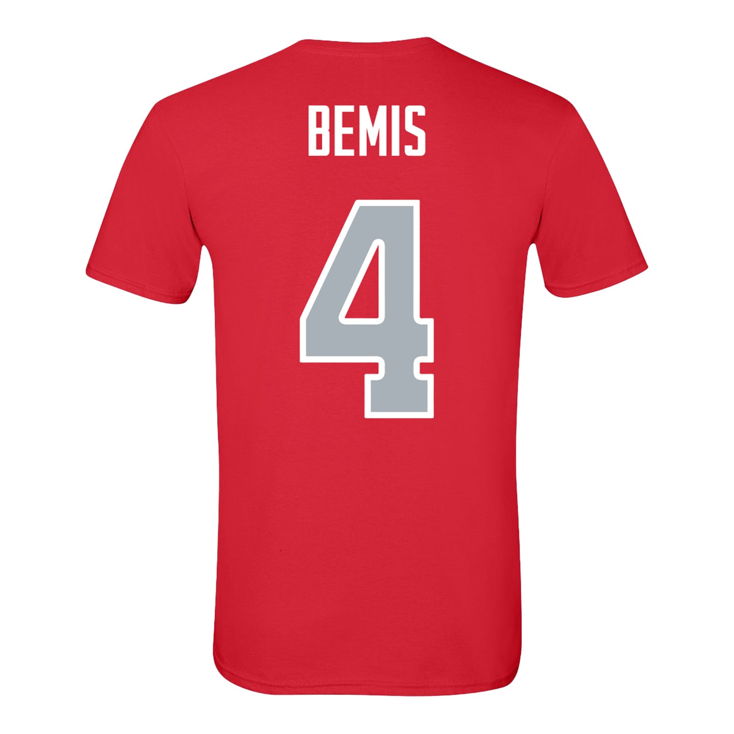 Ohio State Buckeyes Baseball Student Athlete T-Shirt #4 Alex Bemis - Back View