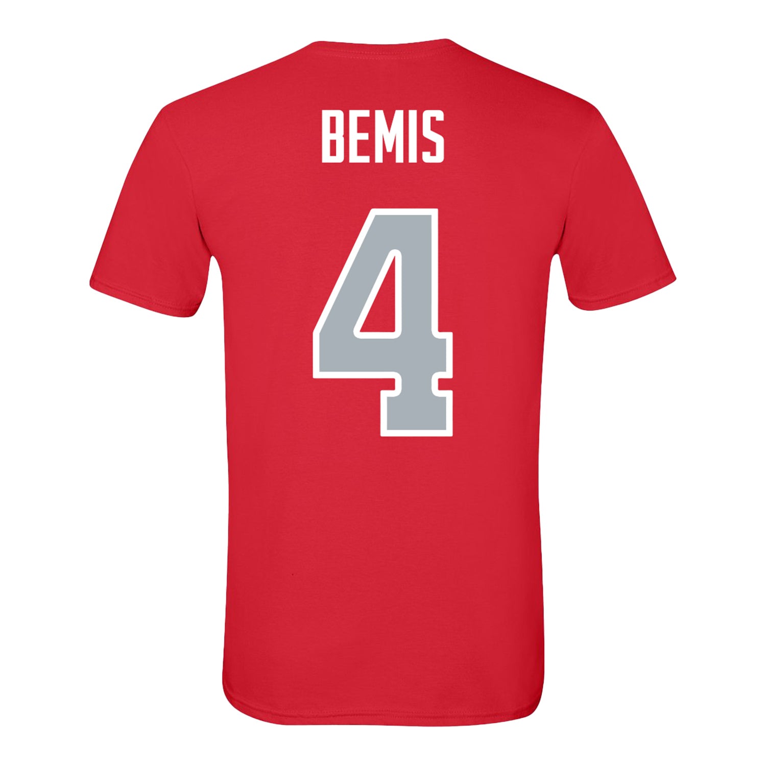 Ohio State Buckeyes Baseball Student Athlete T-Shirt #4 Alex Bemis - Back View