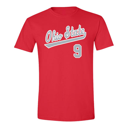Ohio State Buckeyes Baseball Student Athlete T-Shirt #9 Grant Mangrum