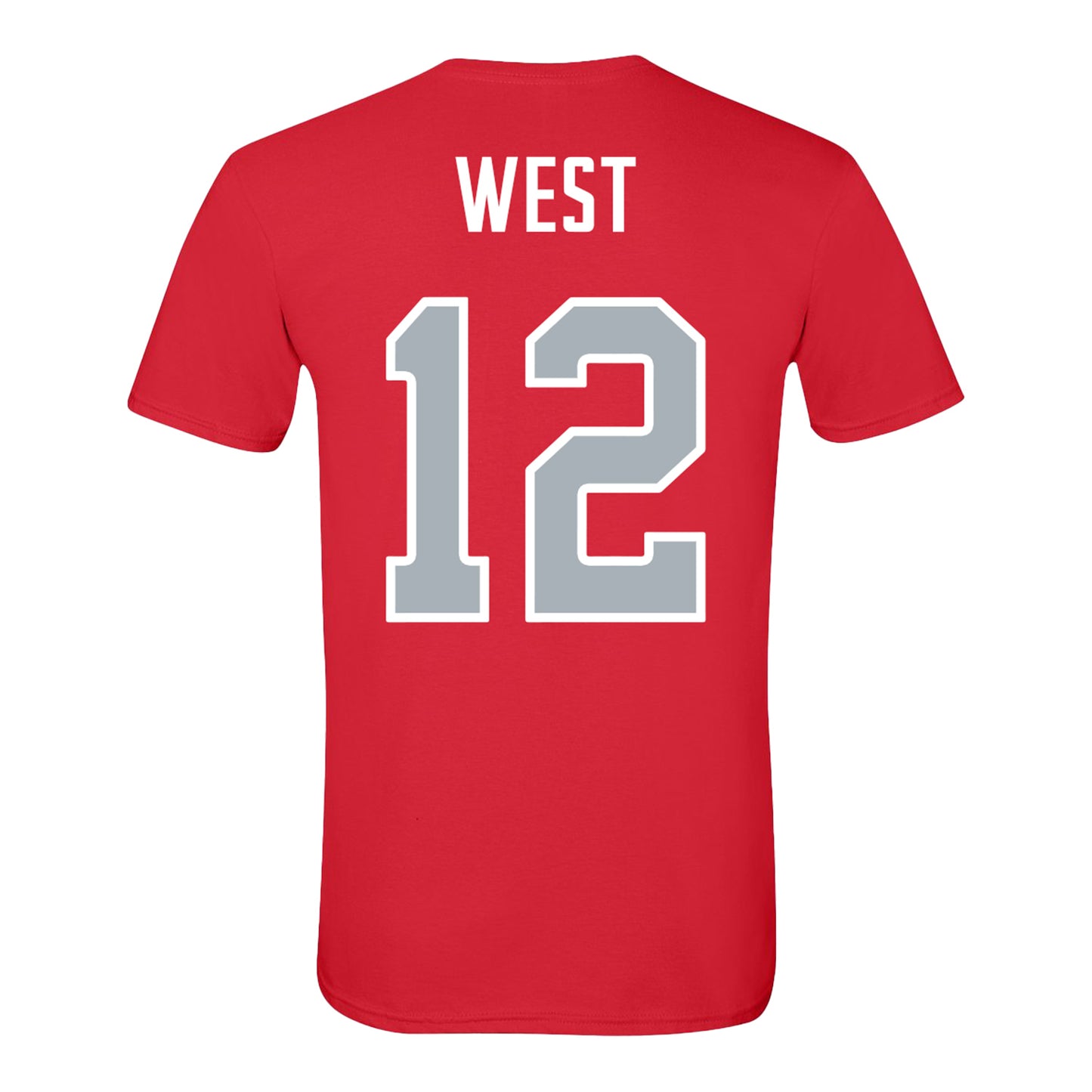 Ohio State Buckeyes Baseball Student Athlete T-Shirt #12 Gavin West - back view