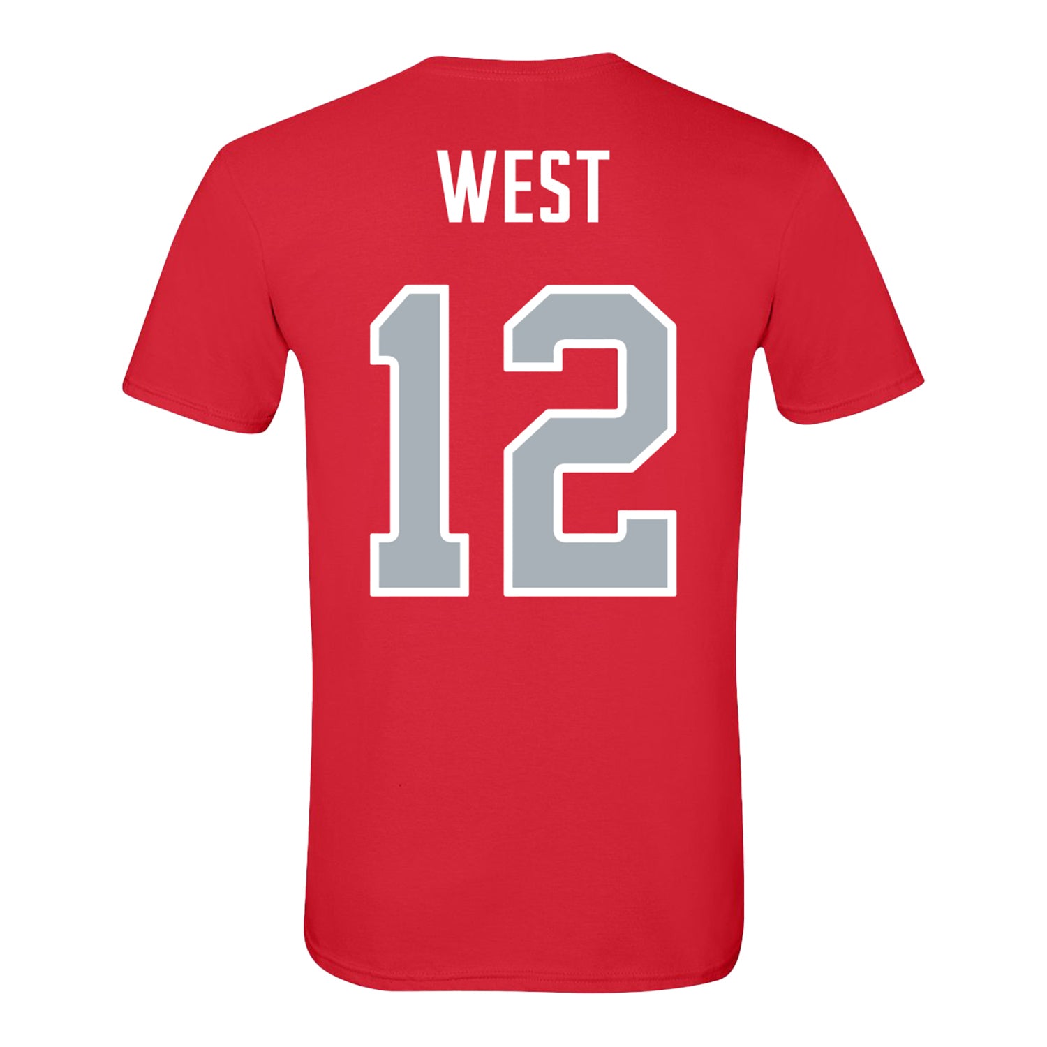 Ohio State Buckeyes Baseball Student Athlete T-Shirt #12 Gavin West - back view
