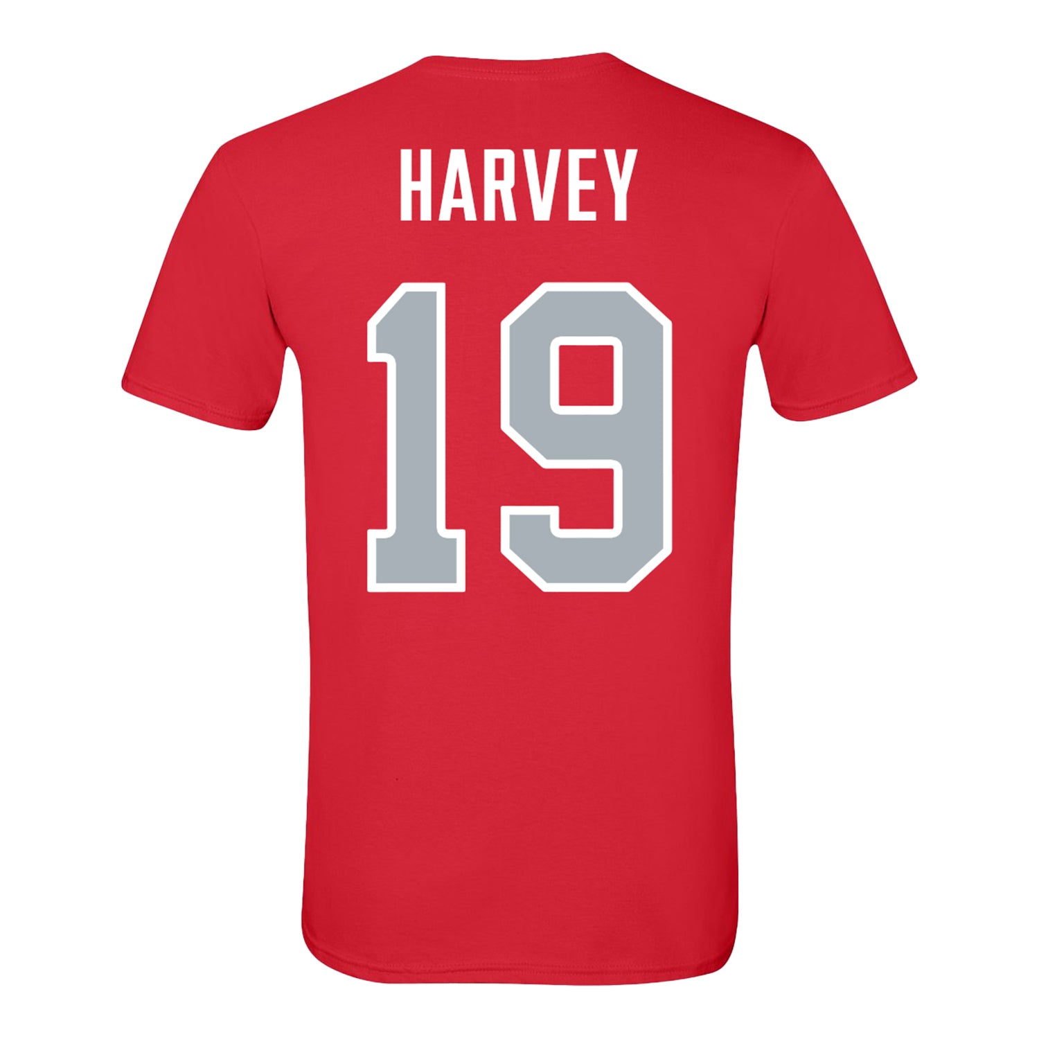 Ohio State Buckeyes Baseball Student Athlete T-Shirt #19 Dane Harvey - Back View