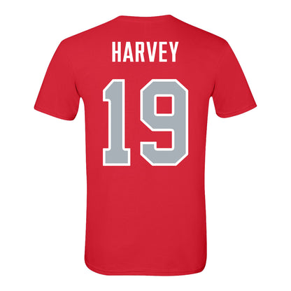 Ohio State Buckeyes Baseball Student Athlete T-Shirt #19 Dane Harvey - Back View