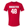 Ohio State Buckeyes Men's Lacrosse Student Athlete #48 Griffin Liedel - Front View