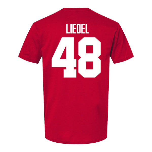Ohio State Buckeyes Men's Lacrosse Student Athlete #48 Griffin Liedel - Back View