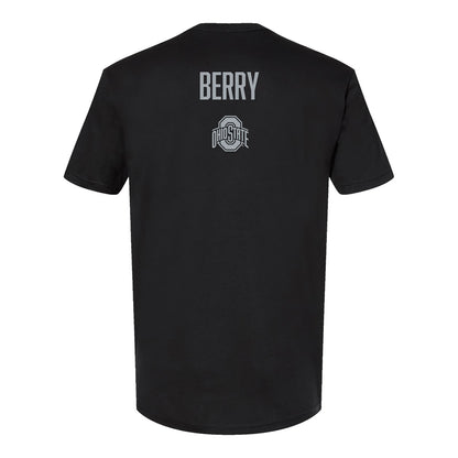 Ohio State Buckeyes Women's Gymnastics Student Athlete Sadie Berry T-Shirt In Black - Back View