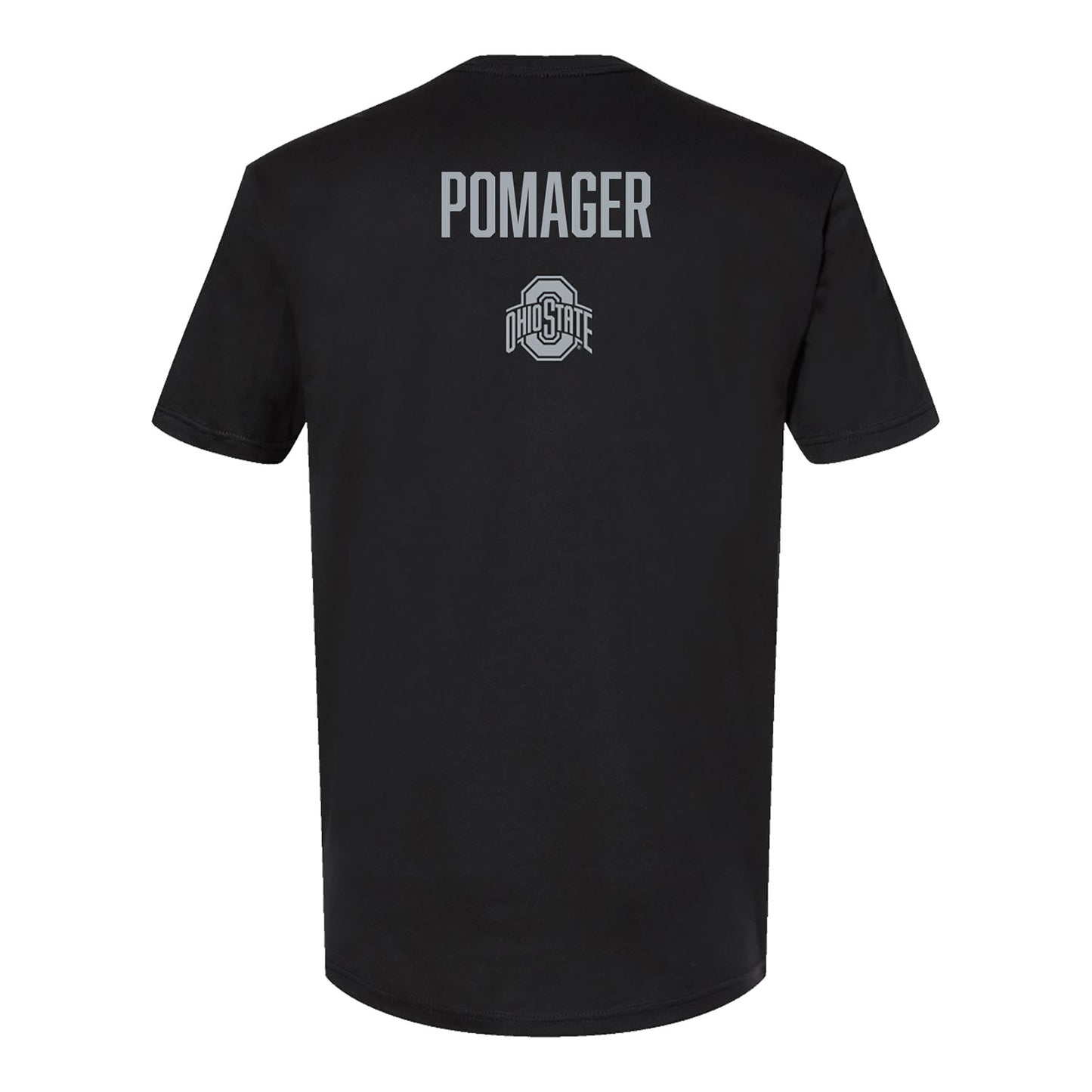 Ohio State Buckeyes Women's Gymnastics Student Athlete Jaylyn Pomager T-Shirt In Black - Back View