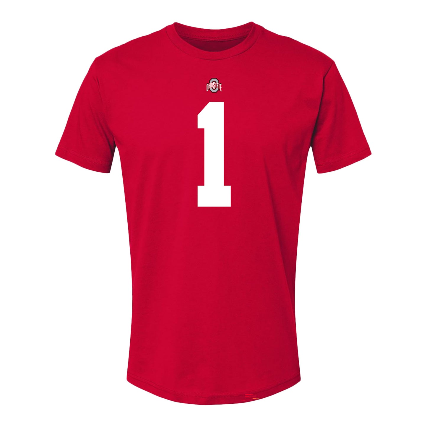 Ohio State Buckeyes Davison Igbinosun #1 Student Athlete T-Shirt - Front View