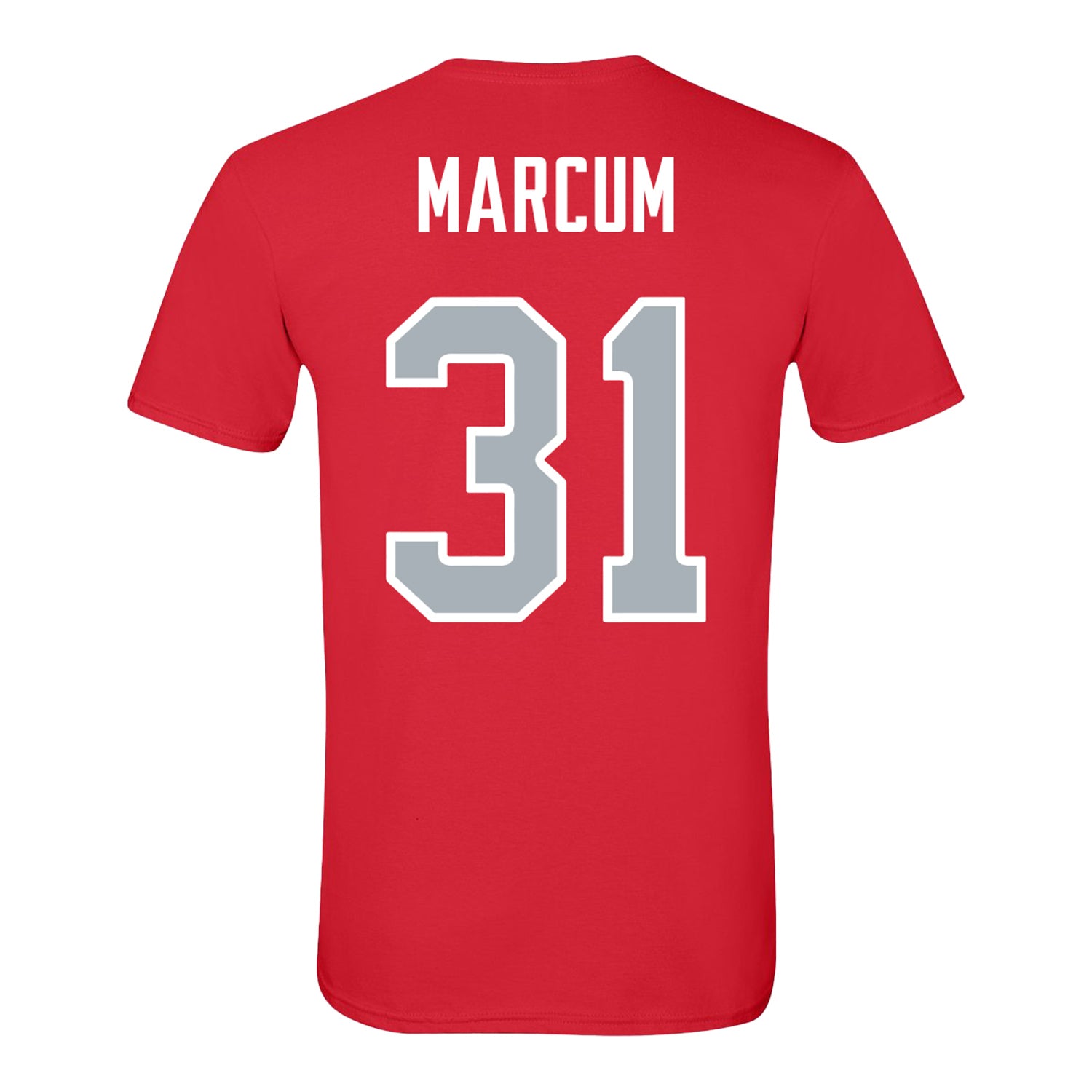 Ohio State Buckeyes Baseball Student Athlete T-Shirt #31 Caden Marcum - BAck View