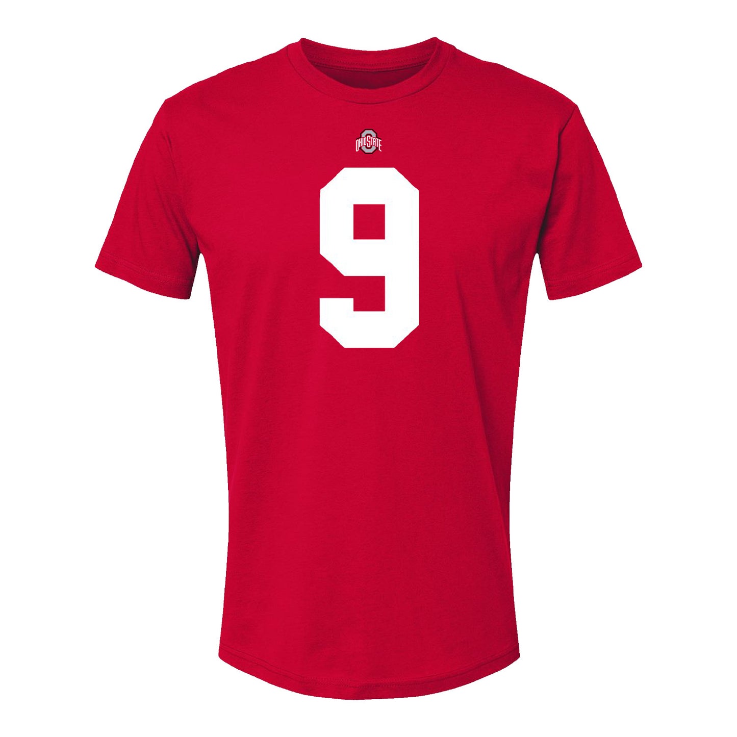 Ohio State Buckeyes Malik Hartford #9 Student Athlete Football T-Shirt - Front View