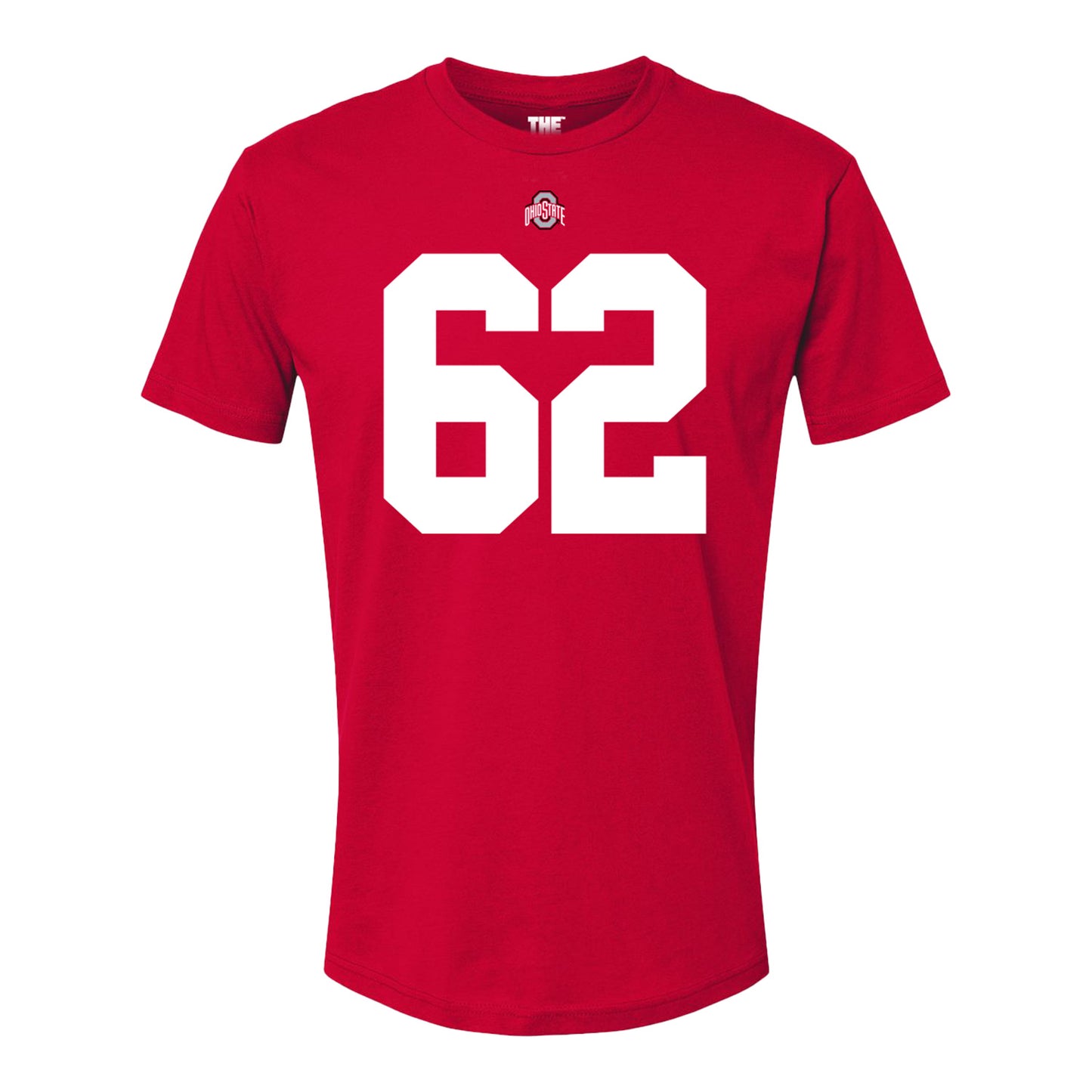 Ohio State Buckeyes Josh Padilla #62 Student Athlete Football T-Shirt - Front View