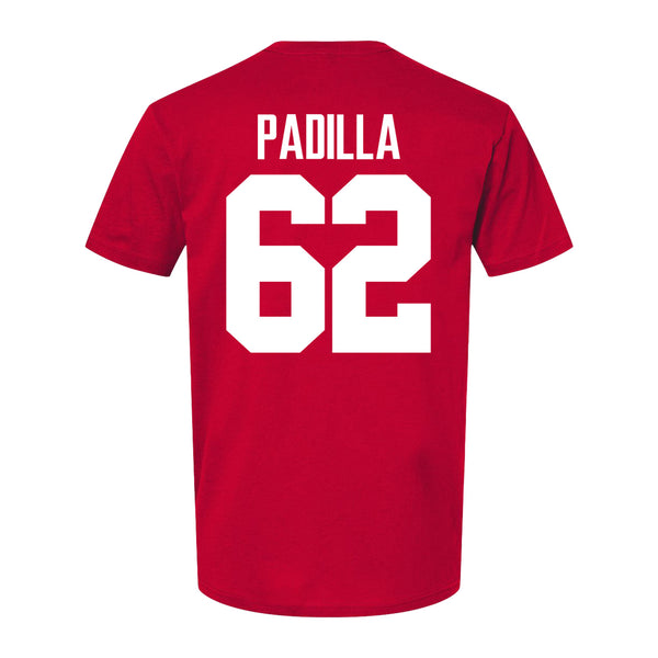 Ohio State Buckeyes Josh Padilla #62 Student Athlete Football T-Shirt - Back View