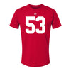 Ohio State Buckeyes Will Smith Jr. #53 Student Athlete Football T-Shirt - Front View
